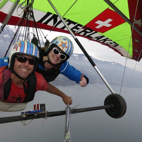 Deltaflug mit Hang Gliding Interlaken